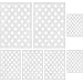 Gejoy 7 Pieces Star Stencil Template 50 Stars American Flag Template for Painting and DIY Making American Flags, 10.5 by 14.82 inch, 7 by 10 inch, 5 by 7 inch