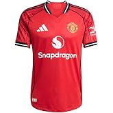 adidas Manchester United Men&rsquo;s Authentic Home Jersey 25/26 (US, Alpha, Medium, Regular, Regular, Red)