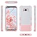 ULAK Galaxy S8 Plus Case, Anti Slip S8 Plus Case Shock Resistance Protective Cover for Samsung Galaxy S8+ Plus (2017) with Hybrid High Soft Silicone + Hard PC Case(Rose Gold Stripes)