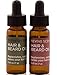 Travel Size Natural Beard Oil Set, Natural Beard Oil With Argan Oil and Essential Oils, Gentle Aromatherapy Beard Care, Beard Care Gift For Men, Smells Amazing, 2 vials, 0.25 ounce each No Paraben