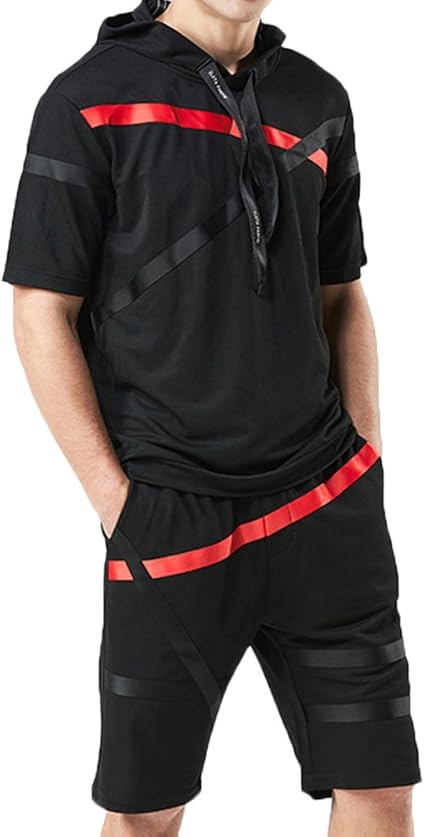 Amazon 上下セット メンズ パーカー 半袖 フード付き ストレッチ ショートパンツ ブラック おしゃれ 軽量 薄手 ランニングウェア 374 M スクリーンプロテクター 通販