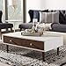 Baxton Studio Gemini Wood Contemporary Coffee Table, White
