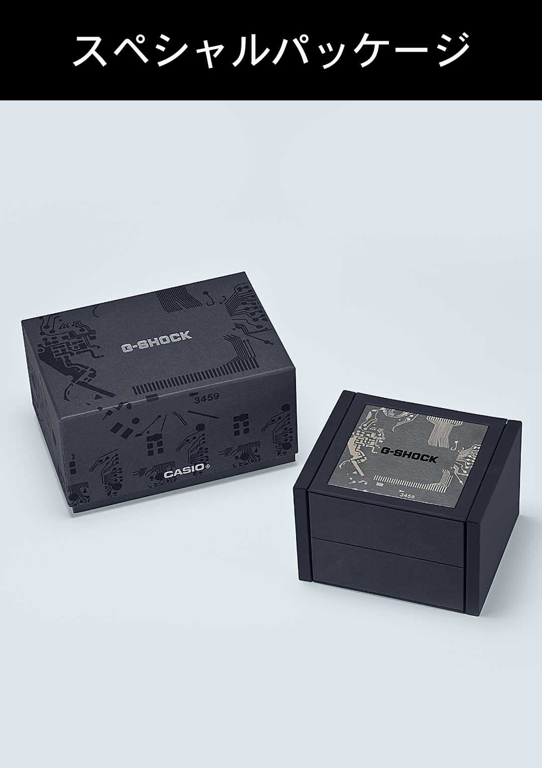 G-SHOCK(ジーショック) Casio GMW-B5000TCC-1JR Men's Wristwatch, Full Metal, Radio Solar, Titanium Model, Black, Limited Model: Titanium (Circuit Board Pattern Camouflage), 1 piece, watch