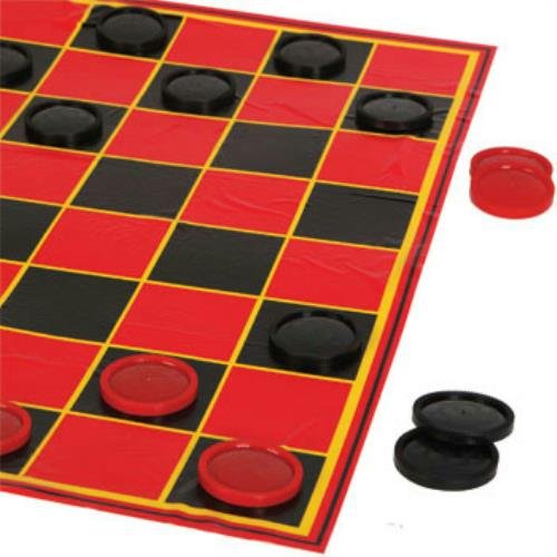25 Piece Plastic Jumbo Checkers Game Set