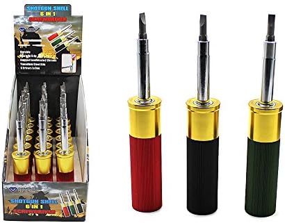 Diamond Visions 22-2221615 6 in 1 Shotgun Shell Screwdriver in Assorted Colors (1 Screwdriver)