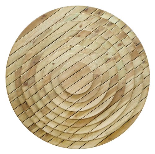 Holzfliese Rund Ø 100 cm: Amazon.de: Garten