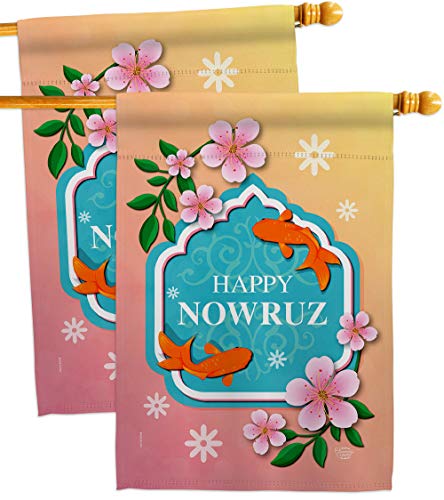 Ornament Collection International Nowruz Day House Flag 2 pcs Pack Religious Pe…