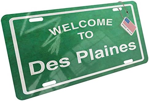 Amazon Com Neonblond Metal License Plate Green Road Sign Welcome