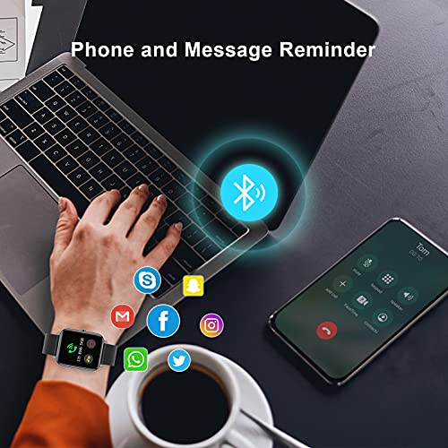 mebossco Smart Watch, IP68 Waterproof Smartwatch, Fitness Tracker with Heart Rate Monitor, Sleep Monitor, 1.4\