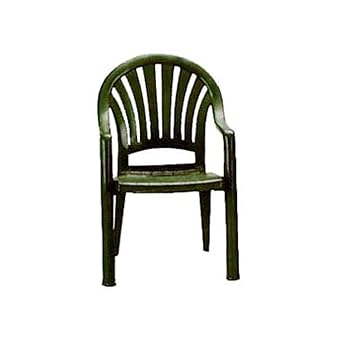 Amazon Com Grosfillex Us092078 Pacific Fanback Stacking Armchair