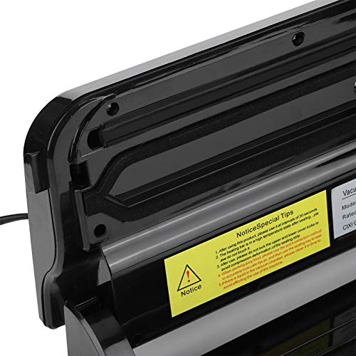 Lebensmittel-Vakuumierer, Touch-Control-Vakuumierer, Verbesserter Haushalt Schwarz Trocken & Feucht Elektrisch für die… – Bild 4