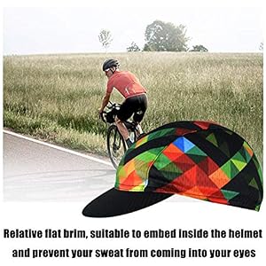 Unisex Cycling Cap Breathable Anti-Sweat Under Helmet Skull Cap Summer Under Helmet Cap for Bike Bicycle Riding