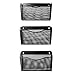 YIMU Mesh Collection Letter-Size Pocket Holder Metal Wall Mount File Organizer for Home/Office, 3 Pack, Black