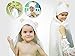 Organic Bamboo Hooded Baby Bath Towel By JoLs Home Soft & Luxurious Infant Bathrobe, Hypoallergenic & Anti-Bacterial Fabric, Adorable Bear Ears, Absorbent & Large Toddler Towel BONUS Washcloth