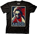 Ripple Junction Men's Big Lebowski Abide T-Shirt (Large, Black)