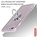 mgACC Case for 7P Case / 7 Plus/ 8 Plus Case with 360 Rotating Ring Grip Holder Kickstand Function Magnetic Base, Ultra Slim Thin Hard Scrub Cover with Shockproof Protective for Soft TPU Transparent