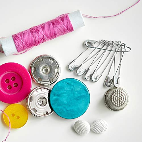 MIAHART 1200 Pcs Safety Pins,1.1 inch Silver Safety Pins Bulk for Home, Office Use, Sewing Pins, Fabric, Fashion, Craft Pins,Competitions and Diaper Pins(with a PP Box) - Thumbnail 5