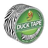 Duck Brand Zebra Animal Printed Duct Tape, 1.88 x 10 Yards, 1398132
