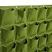 ZJchao Wall Hanging Mount Planter Plant Felt Pouch Grow Bag for Flower Vegetable Indoor Outdoor Balcony Use Multi Pocket Optional (25 Pockets, Green)thumb 2