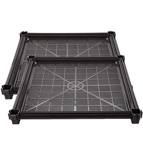 T4U Plastic Assemble Raised Garden Bed Component- Base Plate, Set of 2