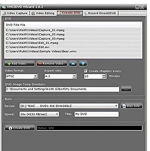 Jancane USB 2.0 Audio/Video Converter - Video Capture Card Digitizes Video from Any Analog Source Including VCR, VHS, DVD