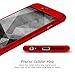 Jaorty 360 Full Body Protection Hard Slim Case Coated Non Slip Matte Surface + Tempered Glass Screen Protector for iPhone 6s / 6 (4.7-inch) - Red