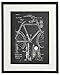IDIOPIX Bicycle Bike Patent Art Prints No.1 Home Decor Wall Art Set of 6 UNFRAMED