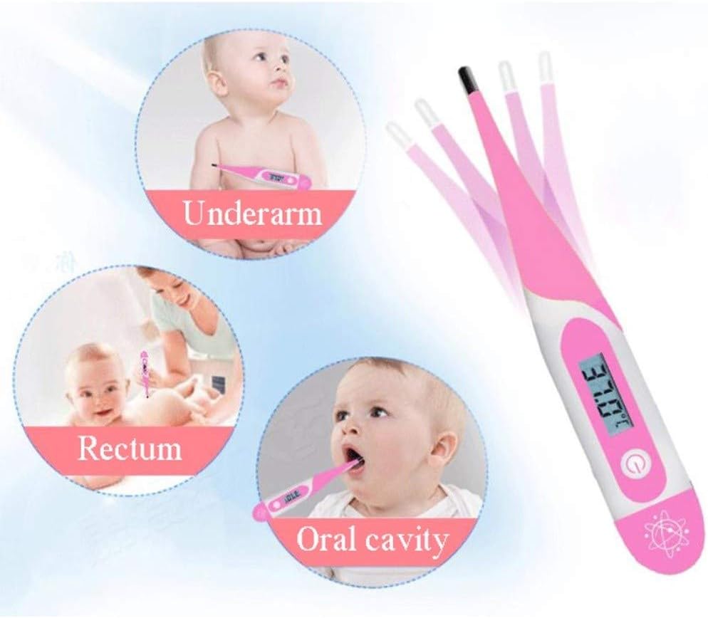 Xz max Thermom/&egrave;tre Thermom/&egrave;tre /&eacute;lectronique Rose Adulte Enfant Fille sans Mercure Underarm//orale//Rectal pr/&eacute;cise de la temp/&eacute;rature de Mesure