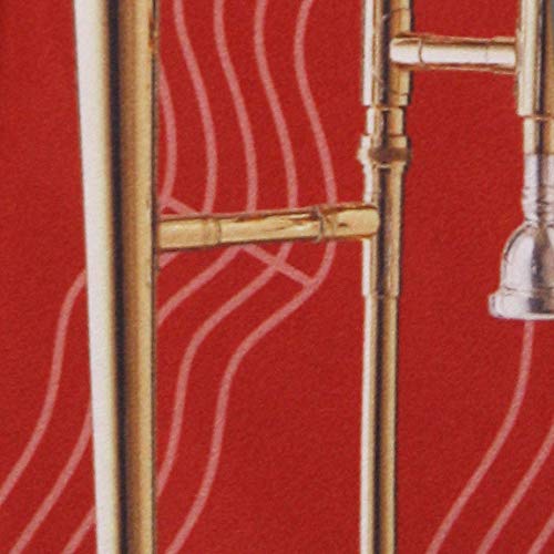 Trombone and Notes tie Mens Necktie by Three Rooker