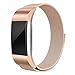 Fitbit Charge 2 Milanese Bands Metal Rose Gold, Swees Replacement Small & Large (5.5