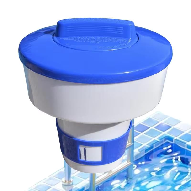 Deep Blue Pro Extra Large Floating Chlorine Tablets Dispenser for Pool and Hot Tub, 7 Inch, Holds 200g Tablets, Swimming Pool, Water Park, Spa