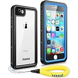Temdan iPhone 7 iPhone 8 Waterproof Case with Floating Strap Nuilt in Screen Protector Shockproof Waterproof Case for iPhone 7 and iPhone 8 (Blue)