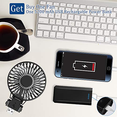 Algopix Similar Product 10 - Handheld Personal Powerbank Fan