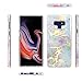 JIAXIUFEN Galaxy Note 9 Case Shiny Change Color Opal Colorful Marble Design Clear Bumper TPU Soft Rubber Silicone Cover Phone Case for Samsung Galaxy Note 9