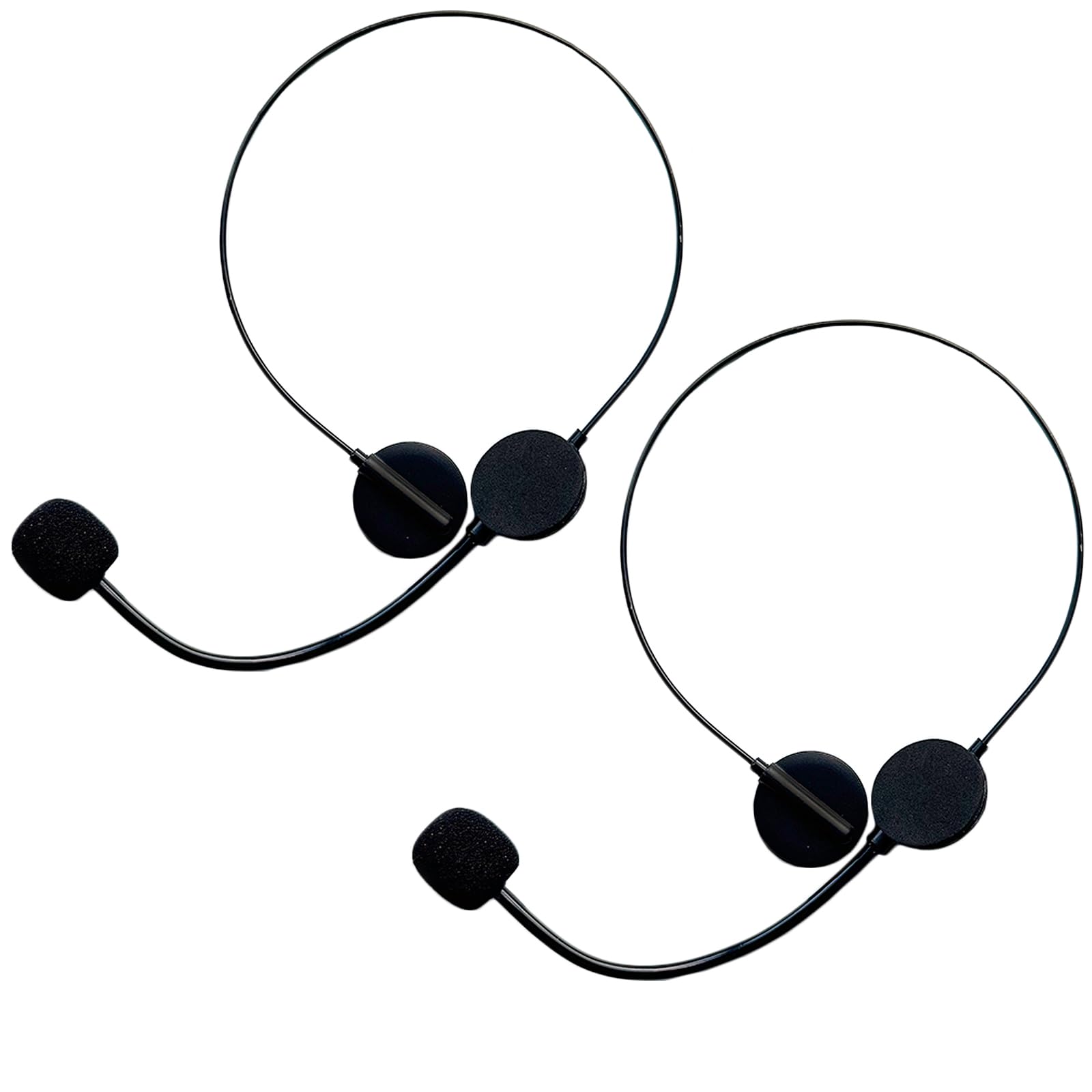 Photo 1 of 2Pack Fake Microphone Headset,Rockstar Costume Headphones Props for Halloween Accessories,Singer Party Cosplay
