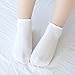 Looching Pack Of 5 Unisex Infant Baby Toddler Breathable Mesh Thin Cutton White Socks (S 1-3 years, white)