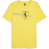 Puma Mens Ferrari Race Big Shield Tee, Speed Yellow, Medium