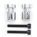Krator Chrome Engraved Swingarm Spools Sliders Compatible with Suzuki 