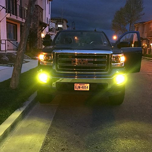 Alla Lighting High Power 3030 SMD New Version Xtremely Super Bright 9006 HB4 LED Bulb Gold Yellow LED Fog Light Bulbs Lamps Replacement