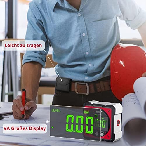 Digitaler Laser Neigungsmesser Magnetisch Nivellierbox für Bau, DIY