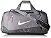 Nike New Elite Max Air Team Large Basketball Duffel Bag Charcoal/Dk Grey/White
