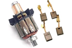 Affxxcvs 619287-9 619263-3 Armature Rotor ＆ CB440 Carbon Brush For Makita Hammer Drill Models DDF456 DHP456 LXFD01CW LXFD01 L