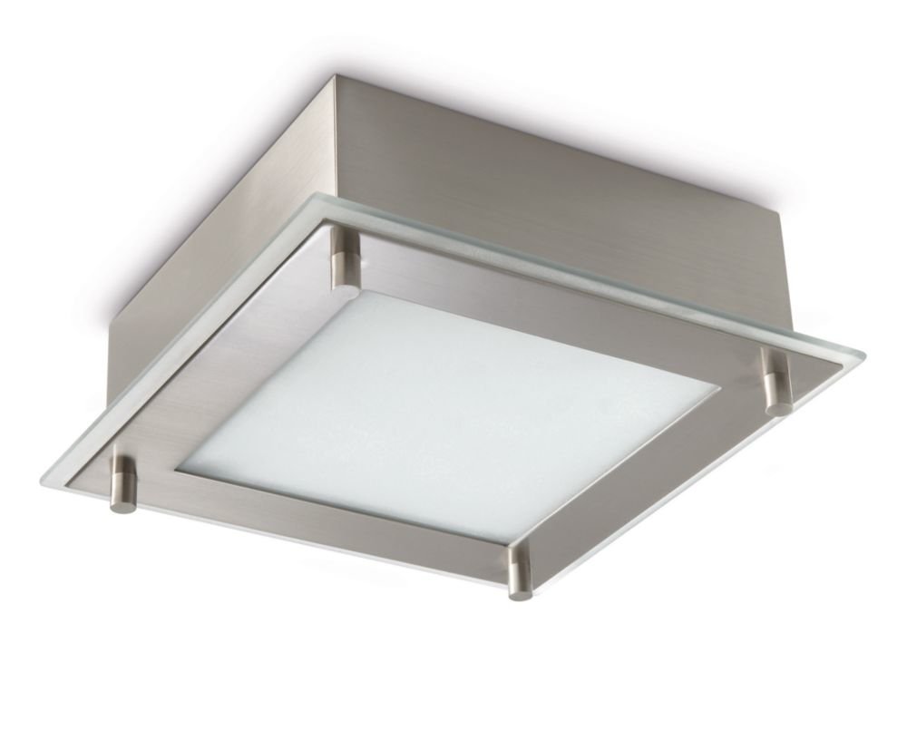 Philips MyLiving Zeus Wall Light Matt Chrome (Includes 1 x 12 Watts E14 Bulb)