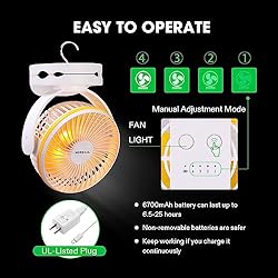 VIVOSUN USB Powered Clip on Fan, 4 Speeds & 2 Level