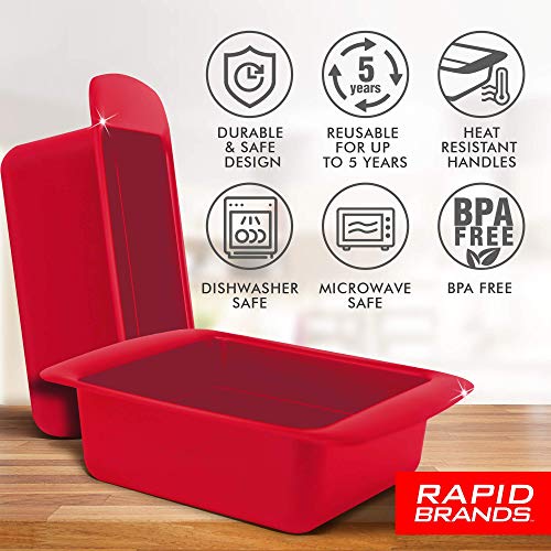 Rapid Ramen Cooker - Microwave Ramen in 3 Minutes - BPA Free and Dishwasher Safe - Red