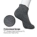 LITERRA Mens Ankle Socks 6 Pack Low Cut Athletic Running Cushioned Tab Socks