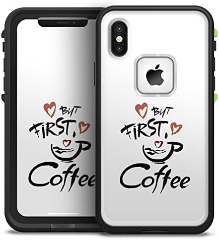 But First Coffee Design Skinz iPhone LifeProof Fre Case Waterproof Design Skin Decal Kit - iPhone X (Ten)