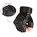 accmor Tactical Gloves Military Rubber Hard Knuckle Gloves Fingerless/Half Finger Outdoor Gloves Fit for Cycling Airsoft Paintball Motorcycle Hiking Camping