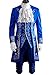 The Beast Costume Prince Beauty Costume Blue Uniform Halloween Cosplay Costume Gentlemen Suits