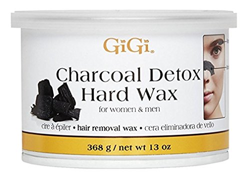 Gigi Tin Charcoal Detox Hard Wax 13 Ounce (384ml) (2 Pack)
